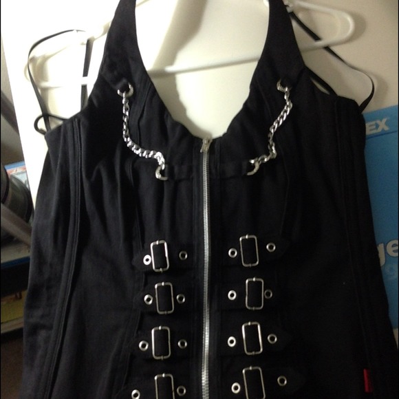 Black Corset type top. Size LG.