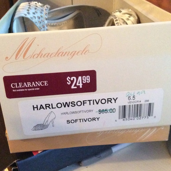 White Peep toe Heels - Picture 3 of 3