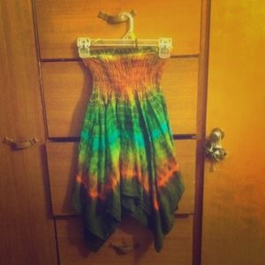 Tye-dye sun dress