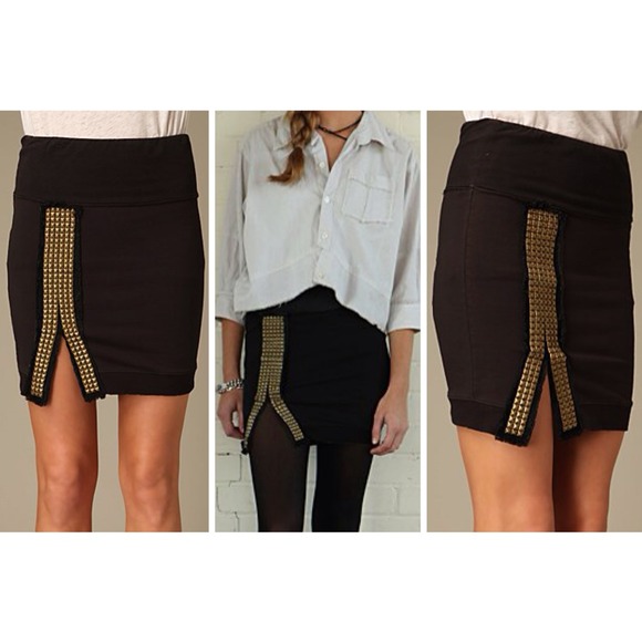 Free People Dresses & Skirts - Free People Studded Mini Skirt
