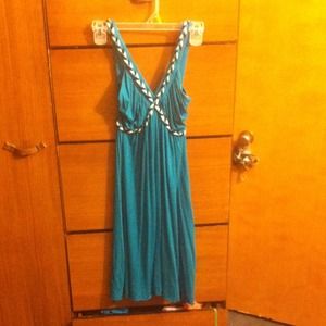 Blue spaghetti strap sundress