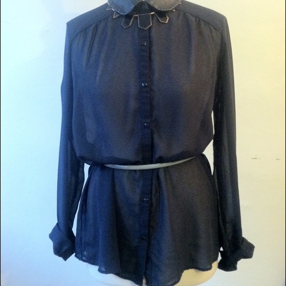 Zara hi-lo chiffon top💕 - Picture 4 of 4