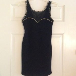 Sexy Forever 21 black polyester /mesh dress