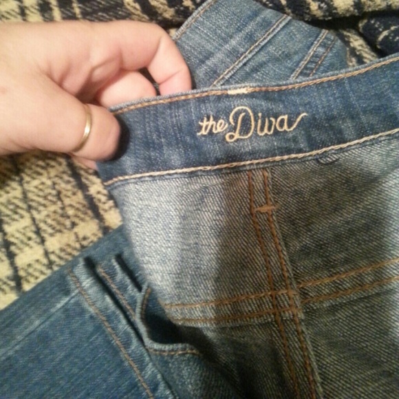 Light blue jeans straight legs