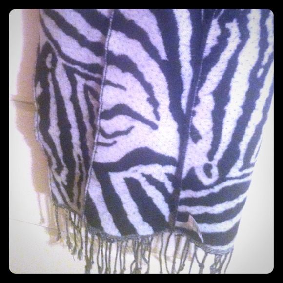 Zebra print scarf