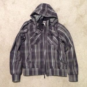 Helly Hansen Plaid Grey Jacket