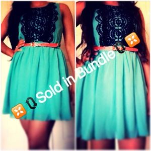 🔴SOLD IN BUNDLE🔴🆕short turquoise dress!