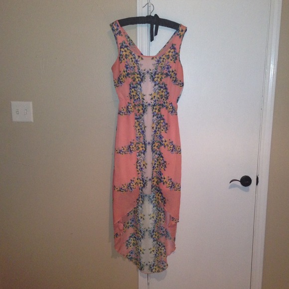 Floral High-Low Dress