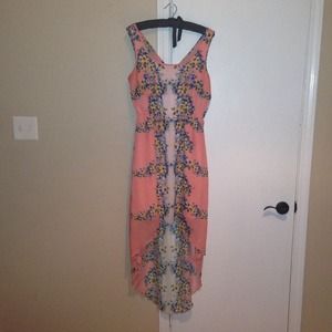 Floral High-Low Dress