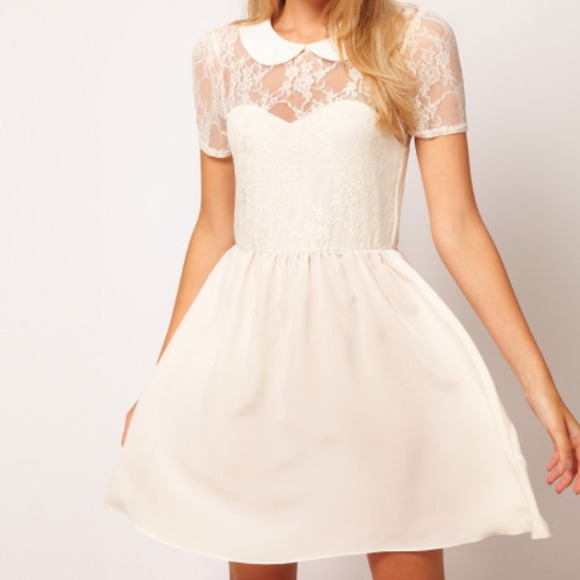 Peter Pan Collared Lace Dress