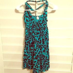 Adorable cheetah print summer dress