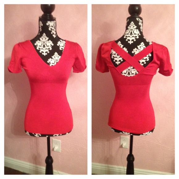 bebe Tops - BUNDELED BeBe Red Shirt 🎉🎉Host Pick🎉🎉2/26