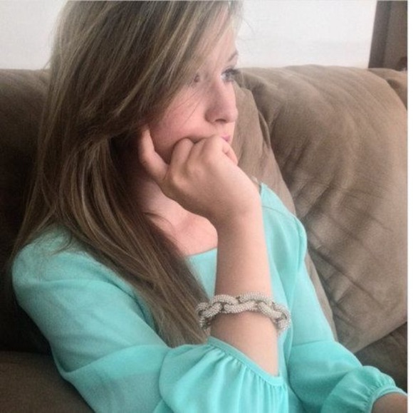 Pave Link Statement Bracelet - Picture 2 of 3