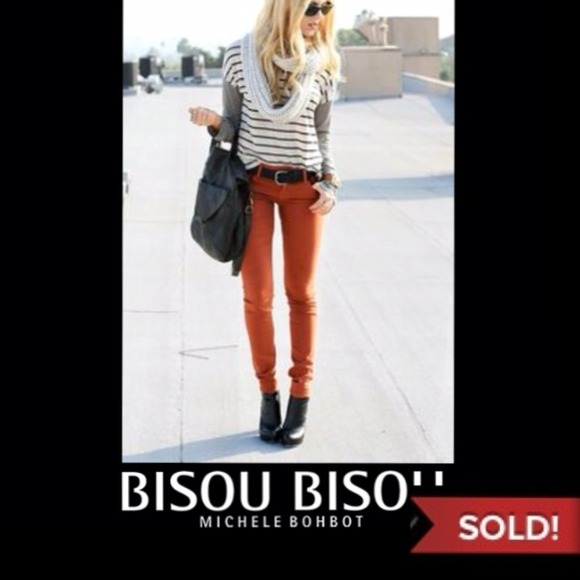 bisou bisou Pants - Bisou Bisou sienna color cords