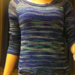 Shrinking Violet blue striped sweater