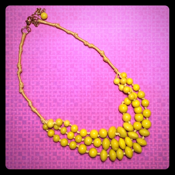 Yellow Bead Necklace
