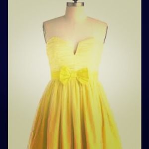 Modcloth semi-formal yellow dress