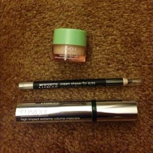 Clinique Eye liner, marcara, & serum Bundle NWOT