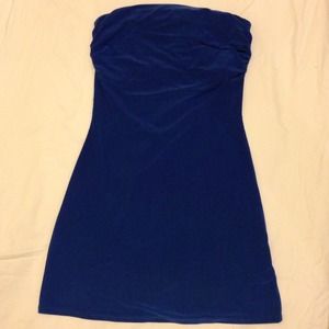 Blue Tube Top Dress