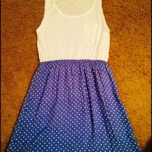 SOLD🚫Blue polka dot dress
