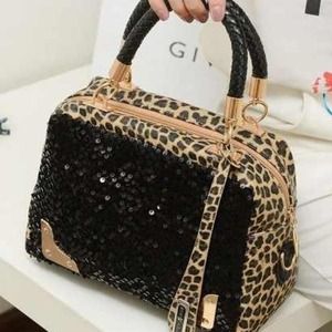 ✨Sequin Leopard Tote✨
