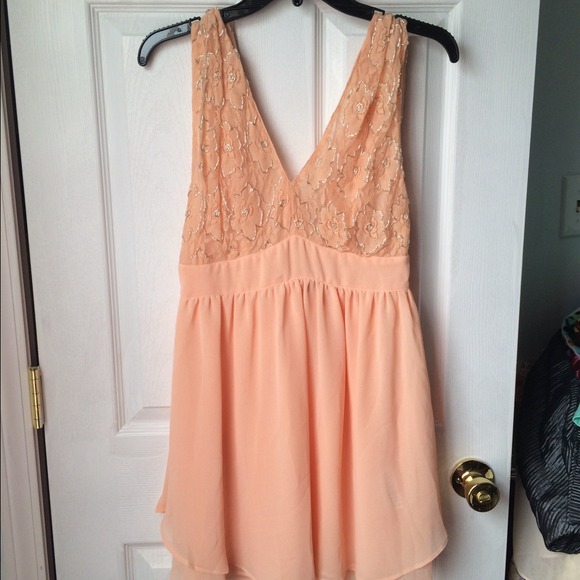 New! Asos beige embellished dress - Picture 3 of 4