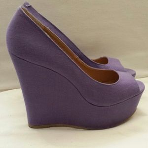AMAZING Purple Steve Madden Wedges