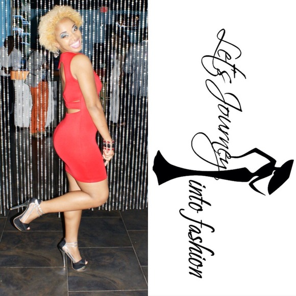 Heart Sexy Back Spadex Valentine's day Mini Dress - Picture 2 of 2