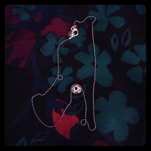 Silver necklace with Star of David