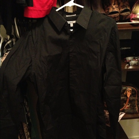Men's black express shirt