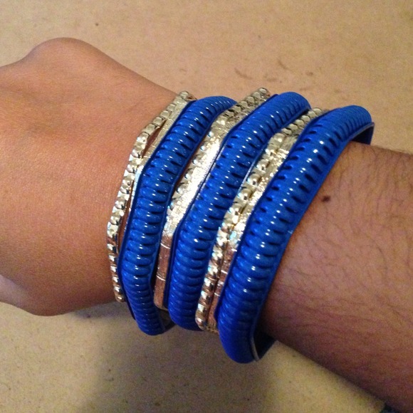 Blue and Gold Bangle set