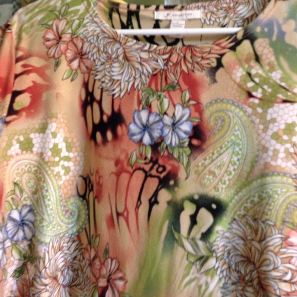 Beautiful polyester and spandex.