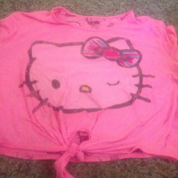 Hello kitty reverse crop top