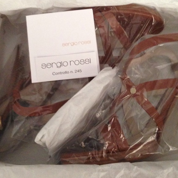 Sergio Rossi Brown  Strappy Sandals