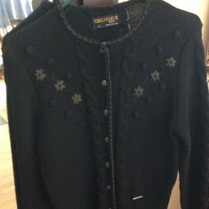 Black Geiger Cardigan