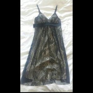 Never worn black and creme lace dress!