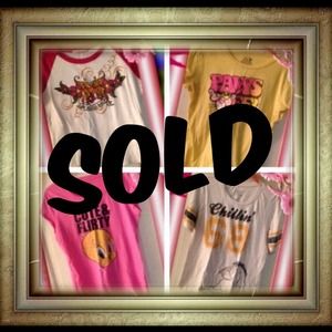 🎀SOLD🎀Junior Girl's/Women's, Lot of 4 T-Shirts
