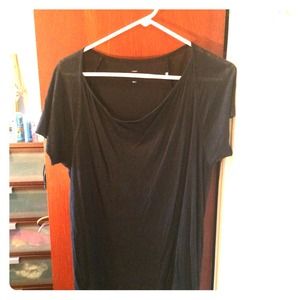 J Crew Linen Drape Tee