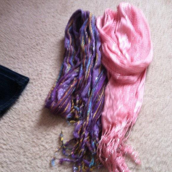 Metallic scarves