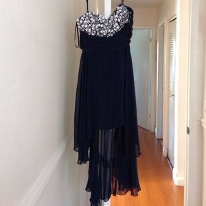 Blue stone dress
