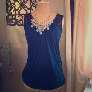 Sleeveless Lace Top