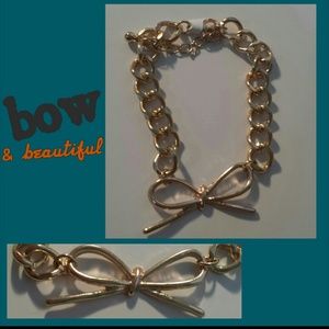 SOLD! Gold Bow Bracelet
