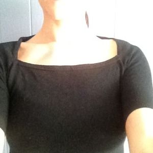 Black tight knit sweater