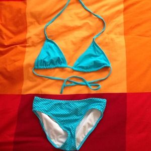 Blue bikini