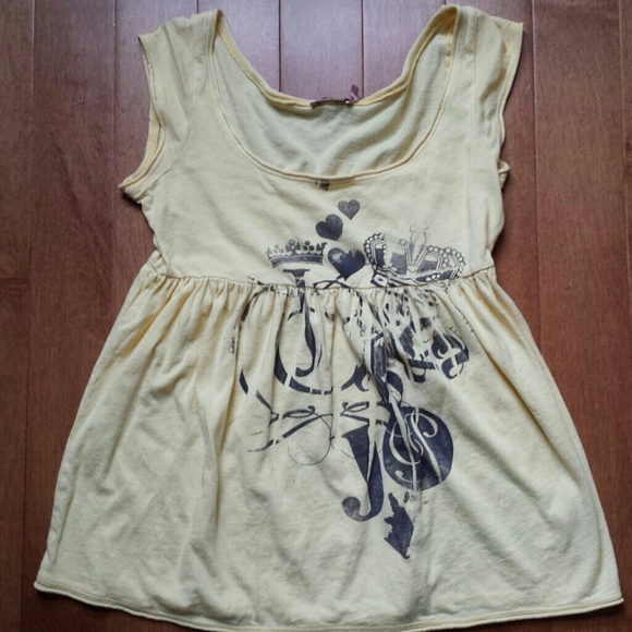 Yellow casual top