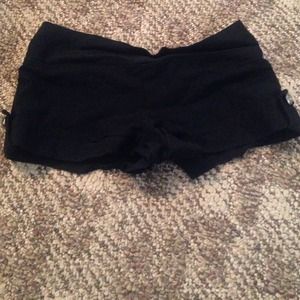 Super short black shorts