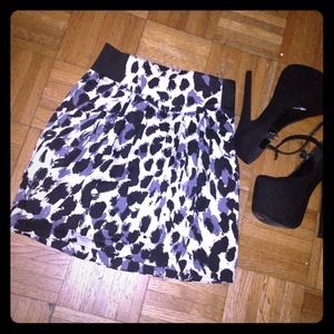 Cheetah print skirt