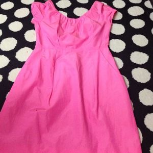 Hot pink JCrew dress