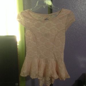 Baby pink Lacey top
