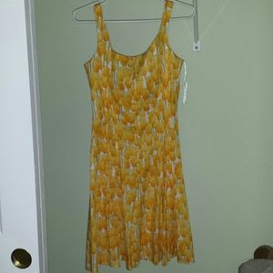Yellow tulip dress